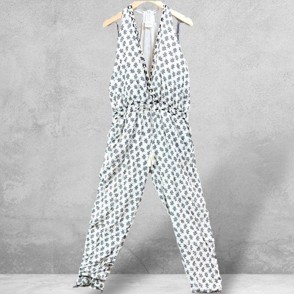 Flannel‎ Australia Women's  Floral Jumpsuit size 100% Viscose Summer size 1 E.S.
